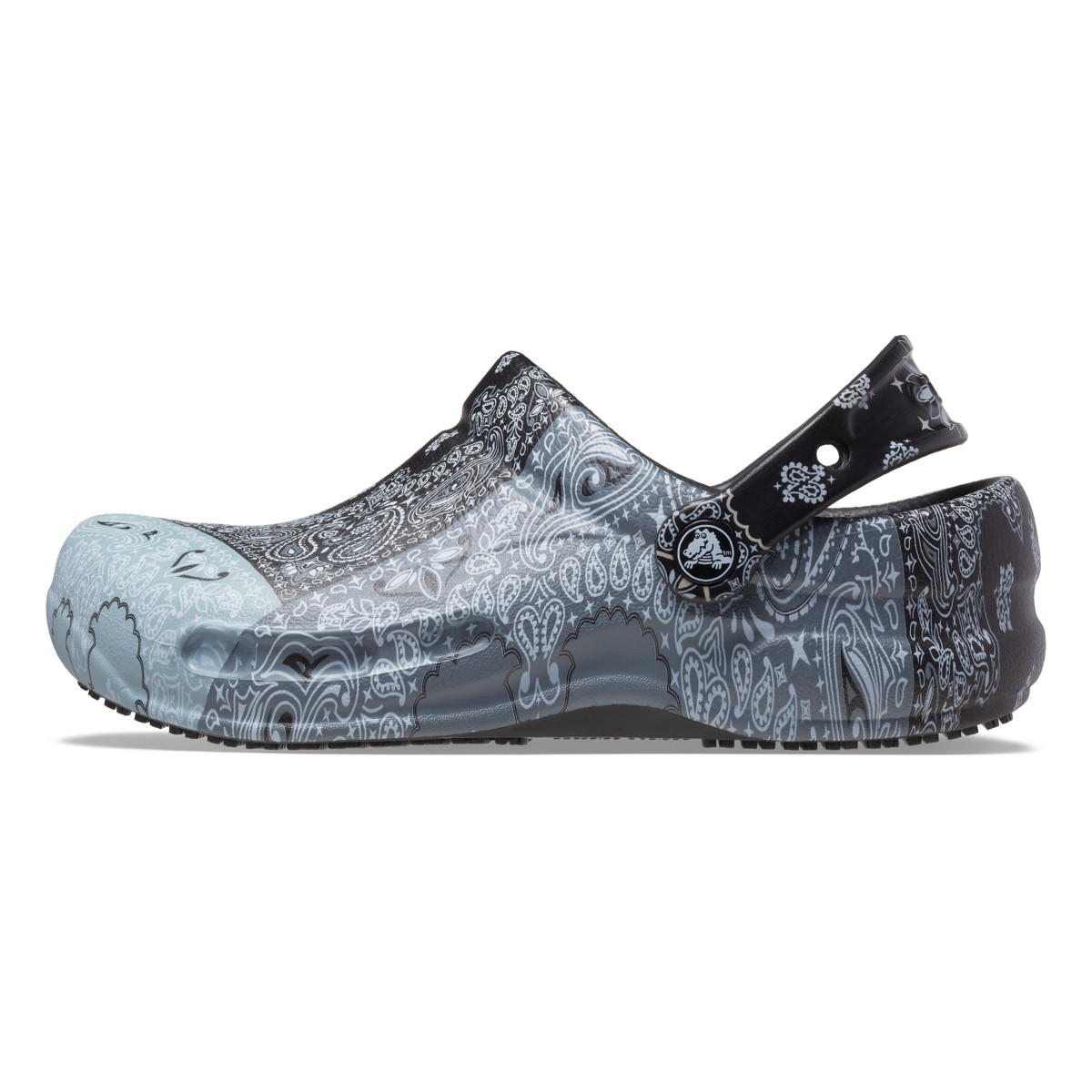 Saboti Crocs Bistro Graphic Clog Negru - White/Black/Black - 2 | YEO