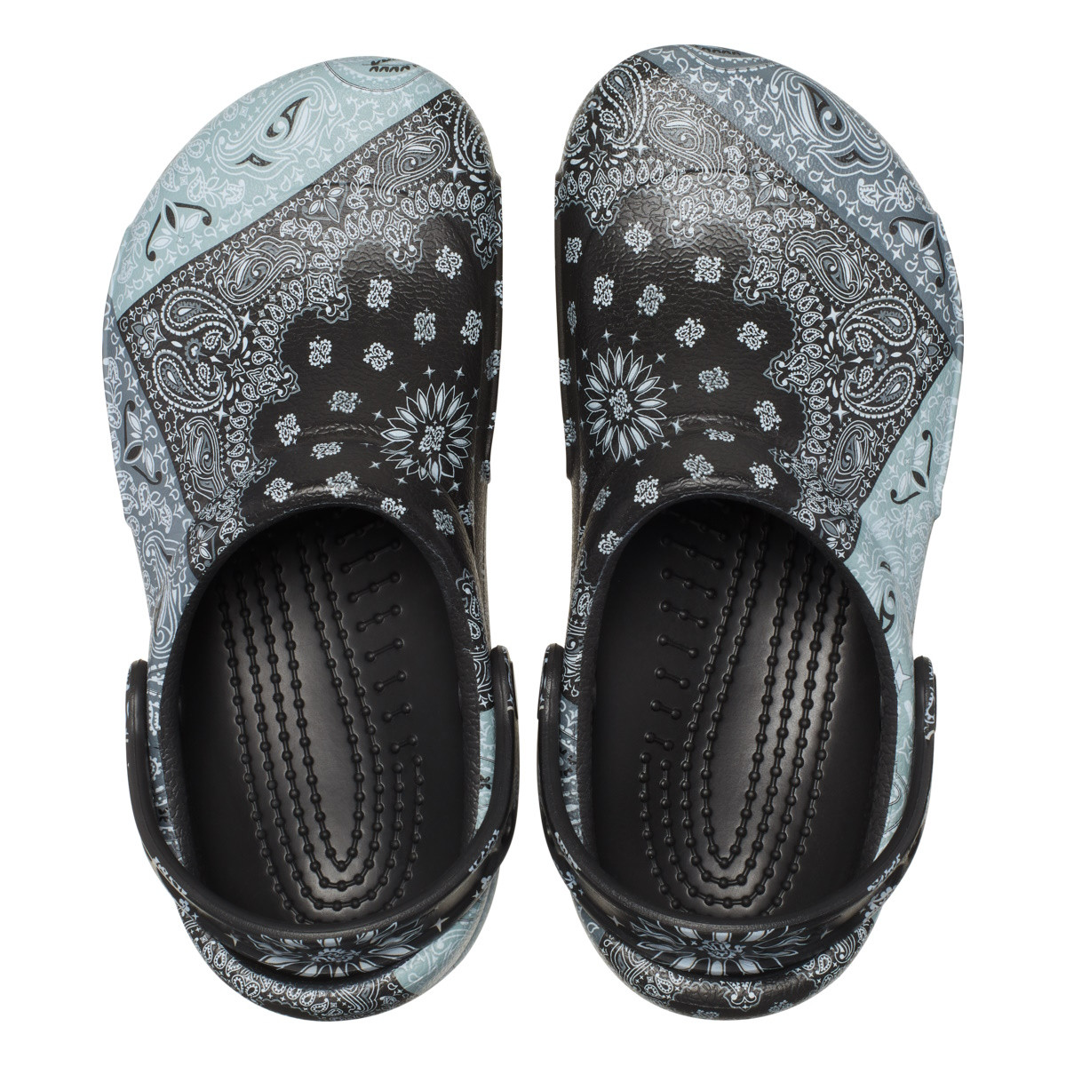 Saboti Crocs Bistro Graphic Clog Negru - White/Black/Black - 4 | YEO