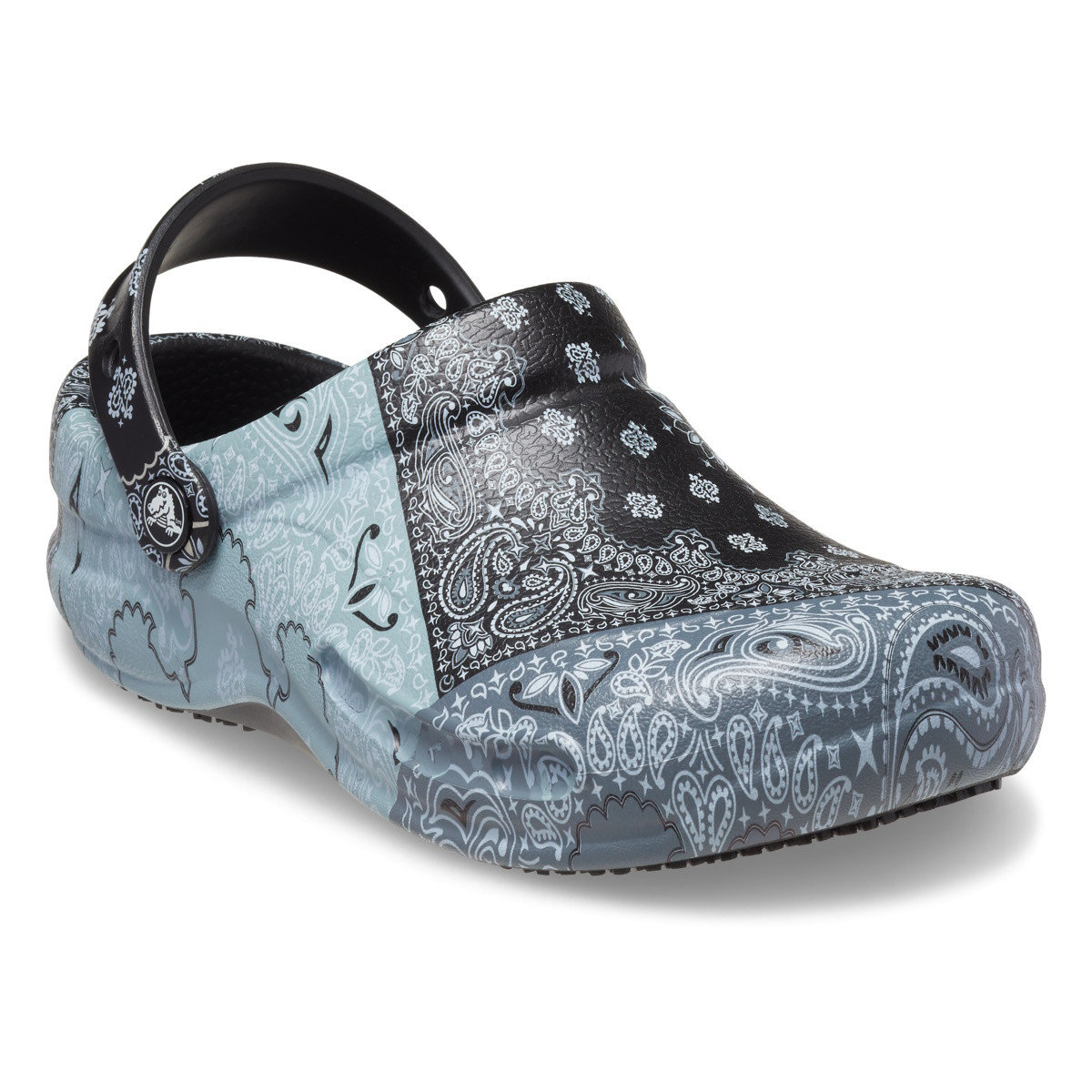 Saboti Crocs Bistro Graphic Clog Negru - White/Black/Black - 1 | YEO