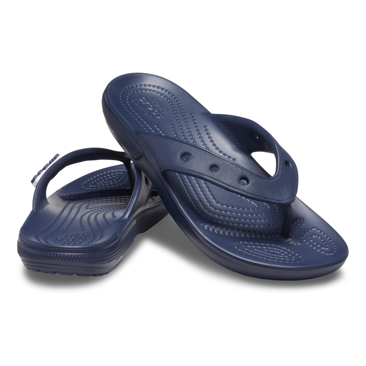 Șlapi Crocs Classic Flip Albastru - Navy - 3 | YEO