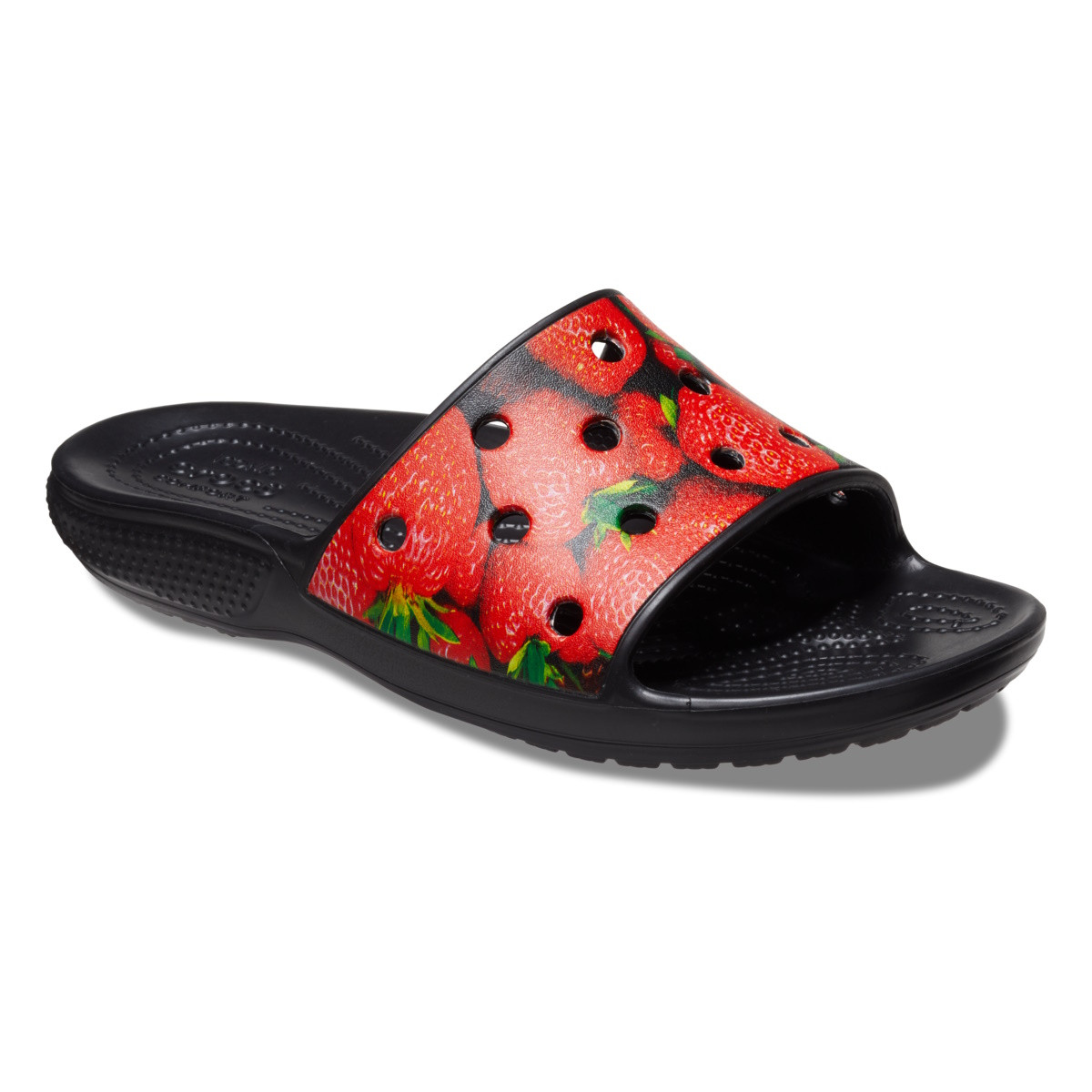 Papuci Crocs Classic Hyper Real Slide Roșu - Red/Black - 1 | YEO