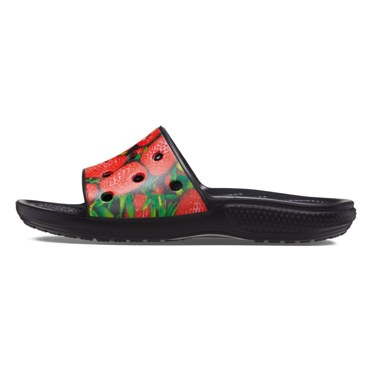 Papuci Crocs Classic Hyper Real Slide Roșu - Red/Black - 2 | YEO