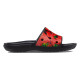 Papuci Crocs Classic Hyper Real Slide Culoare Roșu - Red/Black