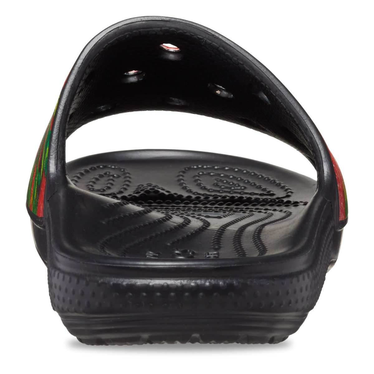 Papuci Crocs Classic Hyper Real Slide Roșu - Red/Black - 5 | YEO