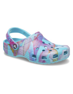 Saboti Crocs Classic Palm... Albastru deschis - Neptune/Multi 2
