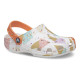 Saboti Crocs Toddler Classic Ice Cream Graphic Clog Culoare Alb - White/Multi