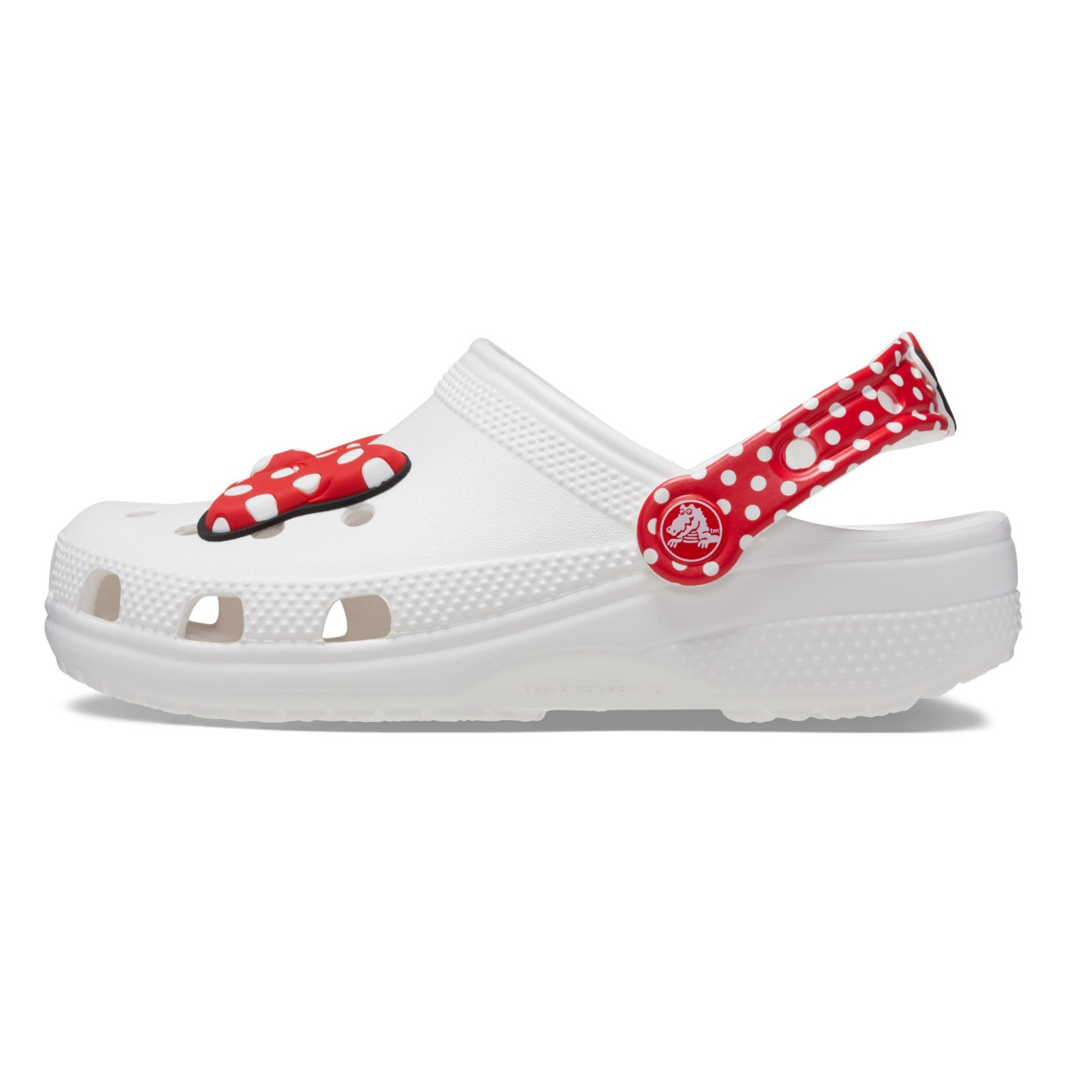 Saboti Crocs Toddler Disney Minnie Mouse Classic Clog Alb - White/Red - 2 | YEO