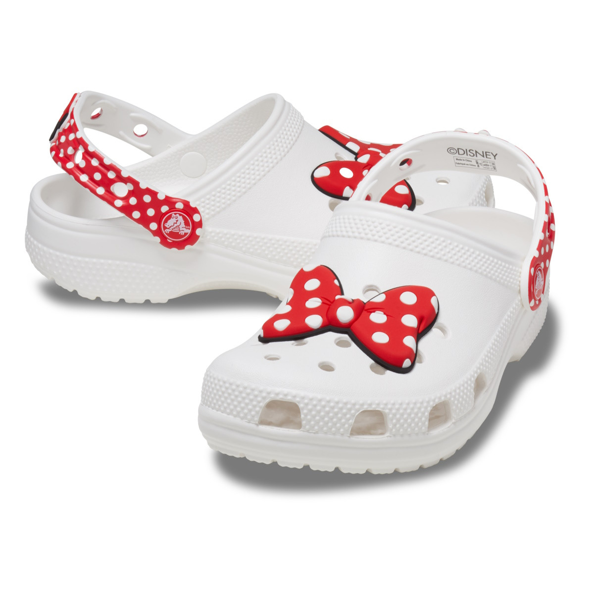 Saboti Crocs Toddler Disney Minnie Mouse Classic Clog Alb - White/Red - 3 | YEO