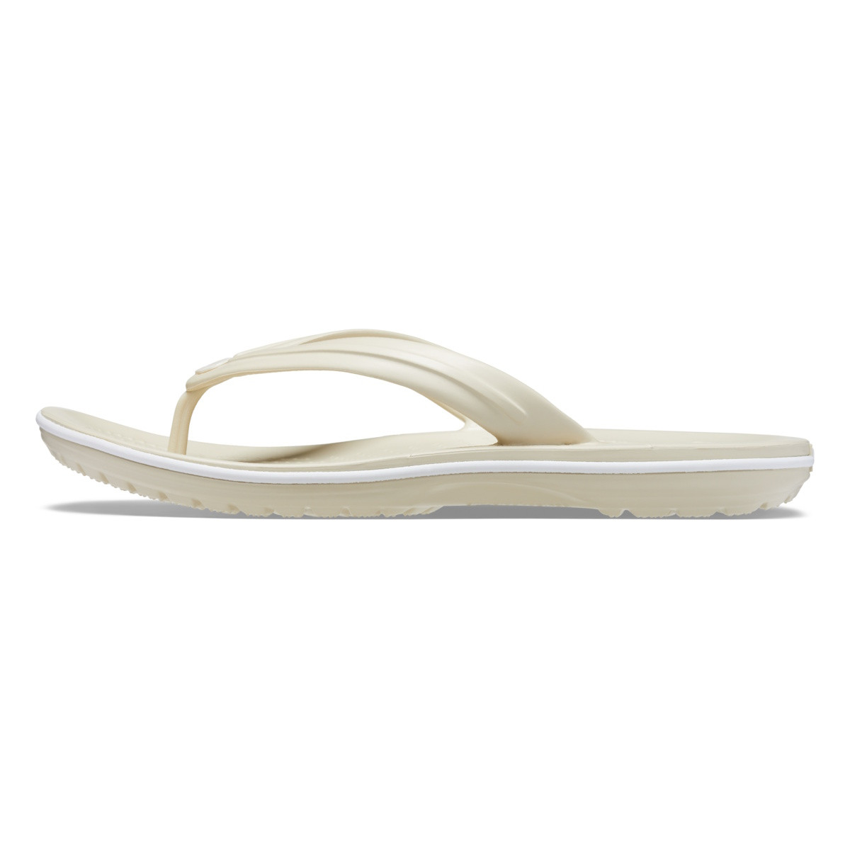 Slapi Crocs Crocband Flip Bej - Bone - 2 | YEO