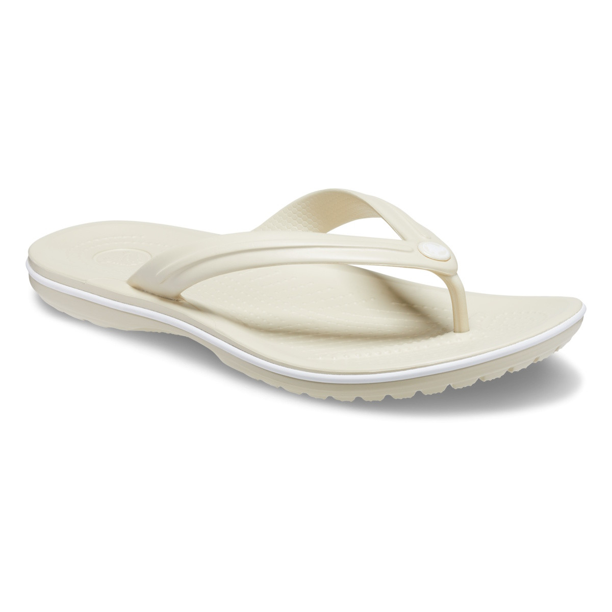 Slapi Crocs Crocband Flip Bej - Bone - 1 | YEO