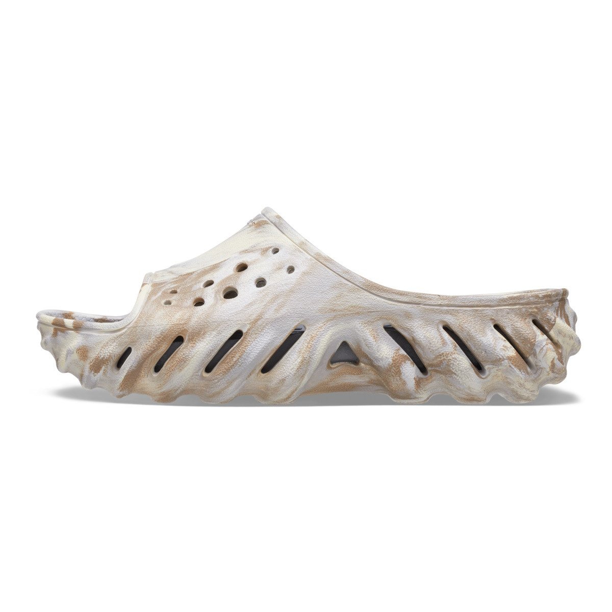 Papuci Crocs Echo Marbled Slide Bej - Bone/Multi - 2 | YEO