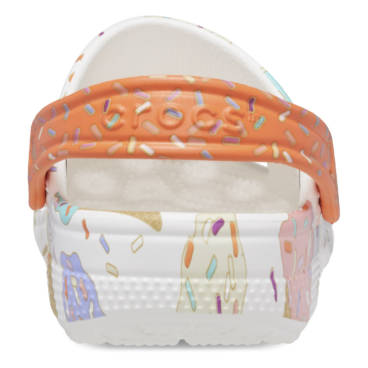 Saboti Crocs Classic Ice Cream Graphic Clog Kids Alb - White/Multi - 4 | YEO