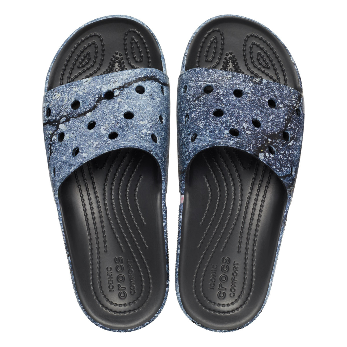Papuci Crocs Classic Hyper Real Slide Multicolor - Multi/Black - 4 | YEO
