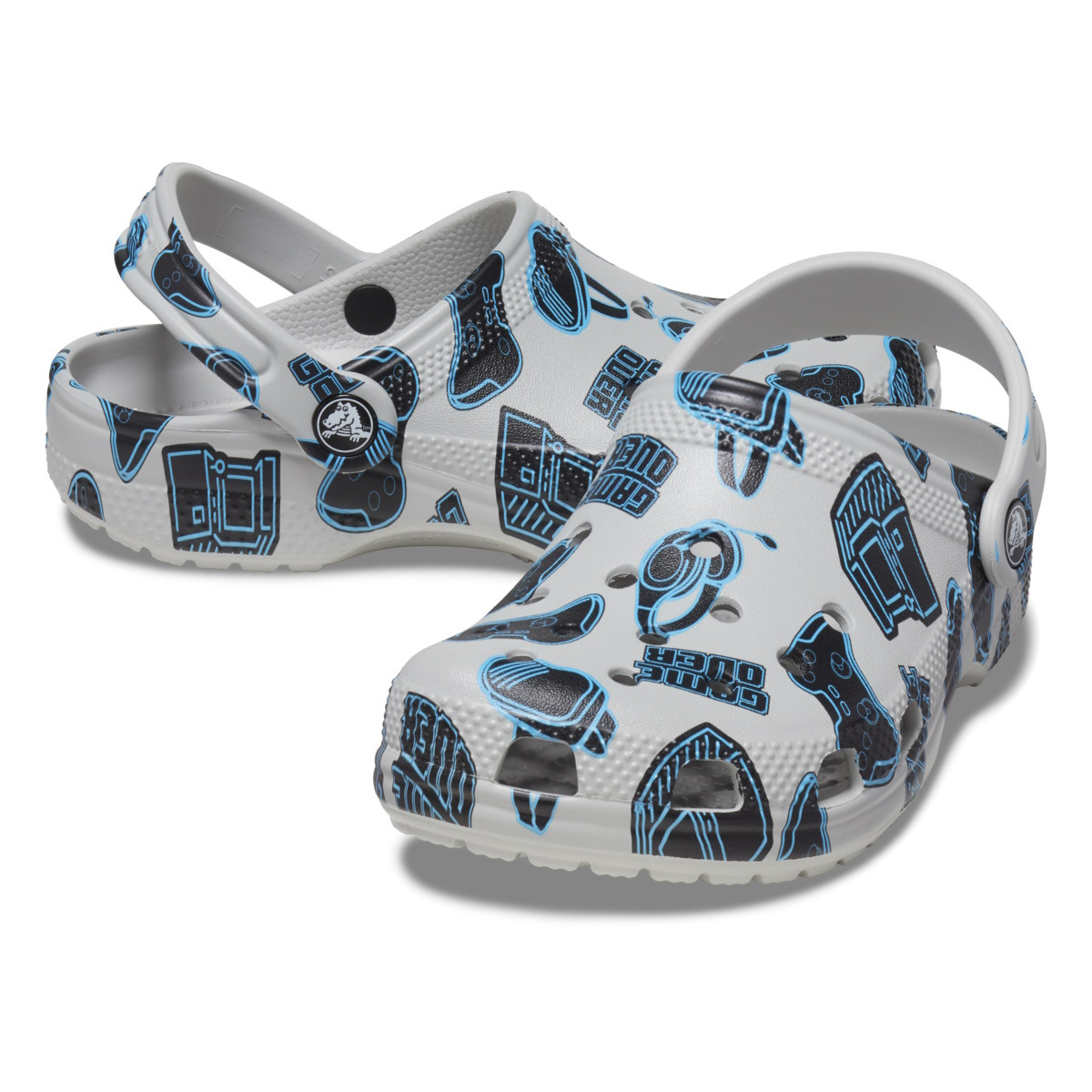 Saboti Crocs Classic Game Over Clog Kids Gri - Atmosphere - 3 | YEO
