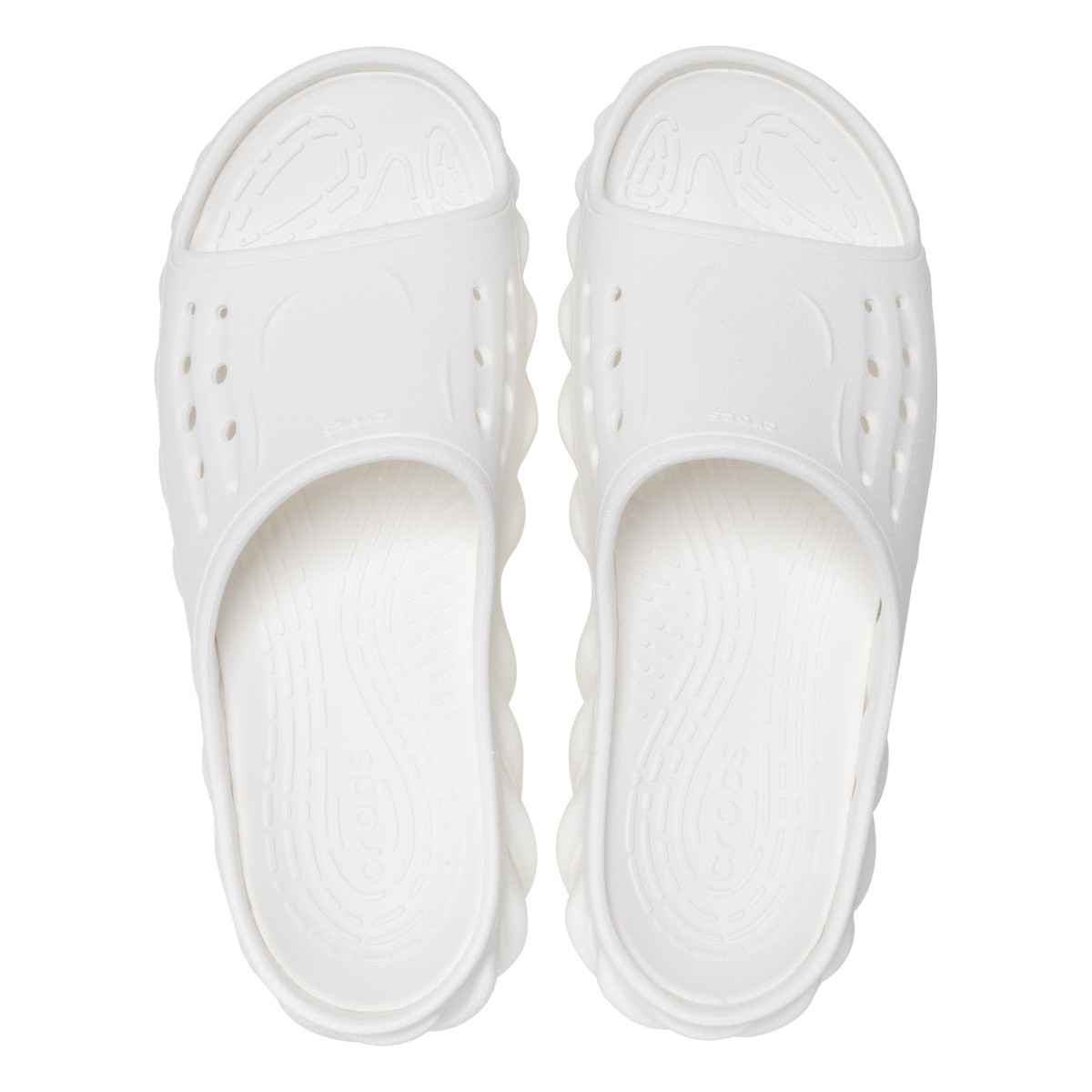 Papuci Crocs Echo Slide Alb - White - 4 | YEO
