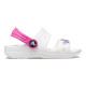 Sandale Crocs Classic Toddler Embellished Sandal Culoare Alb - White
