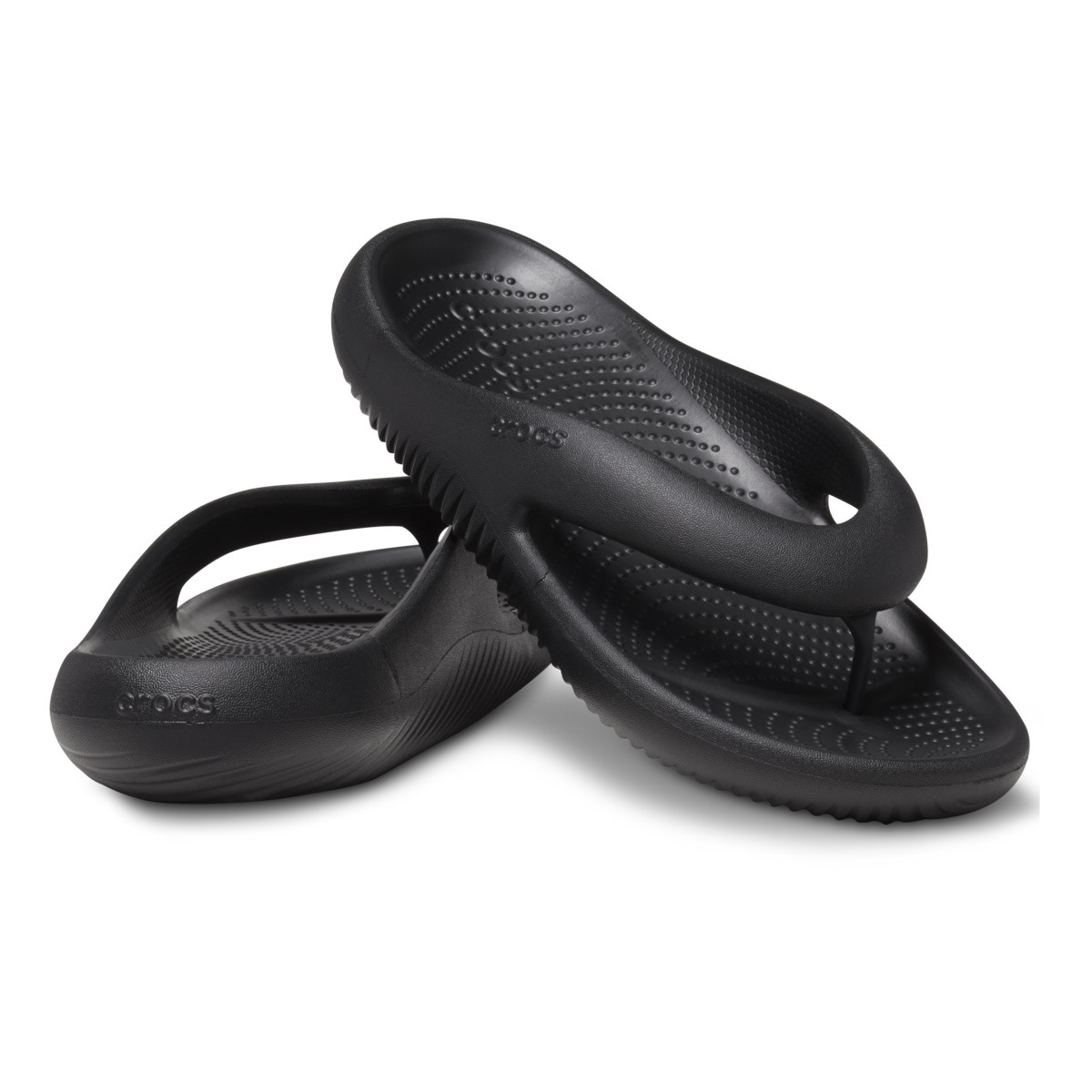 Șlapi Crocs Classic Mellow Flip Negru - Black - 3 | YEO