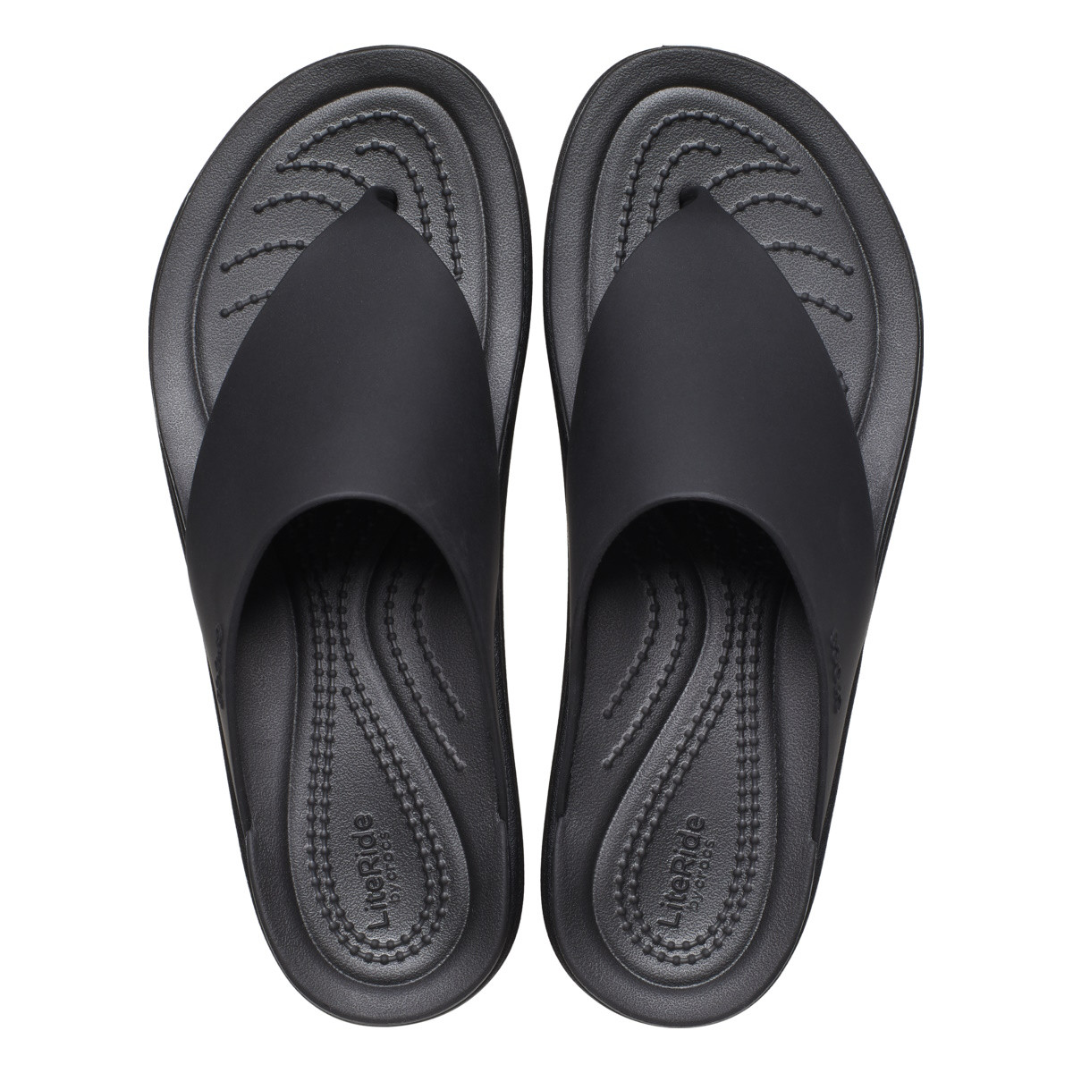Slapi Crocs Brooklyn Flip Negru - Black - 4 | YEO