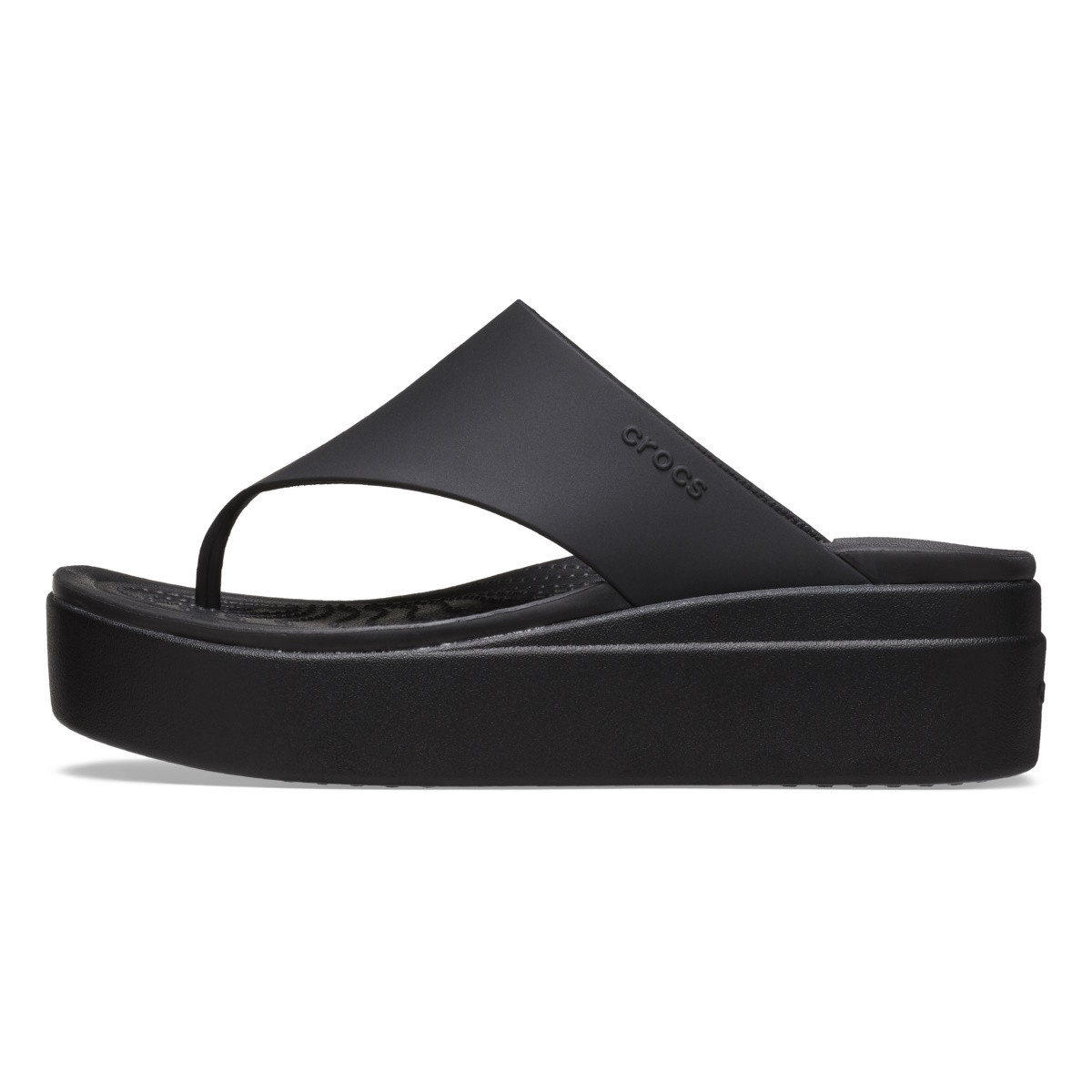 Slapi Crocs Brooklyn Flip Negru - Black - 2 | YEO