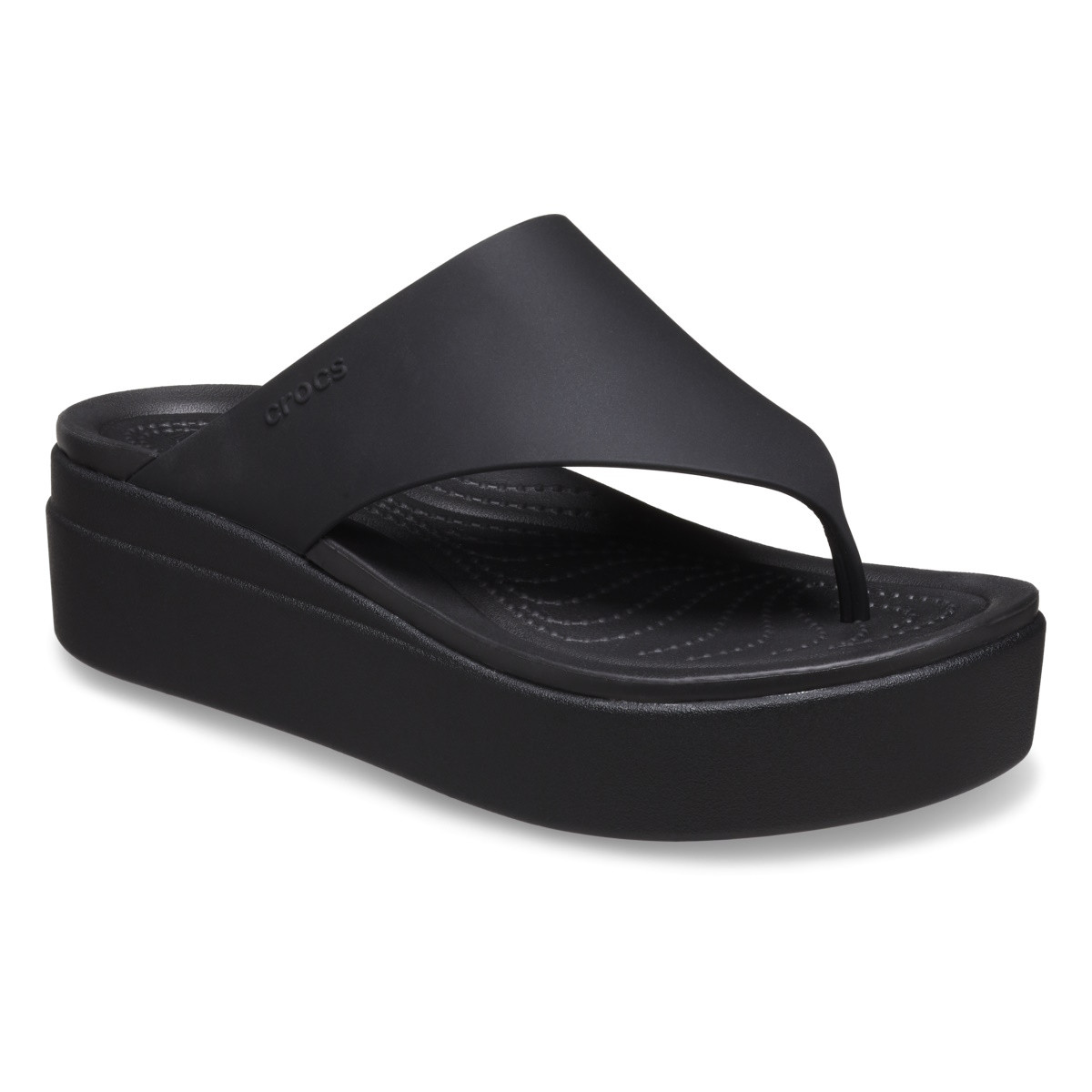 Slapi Crocs Brooklyn Flip Negru - Black - 1 | YEO