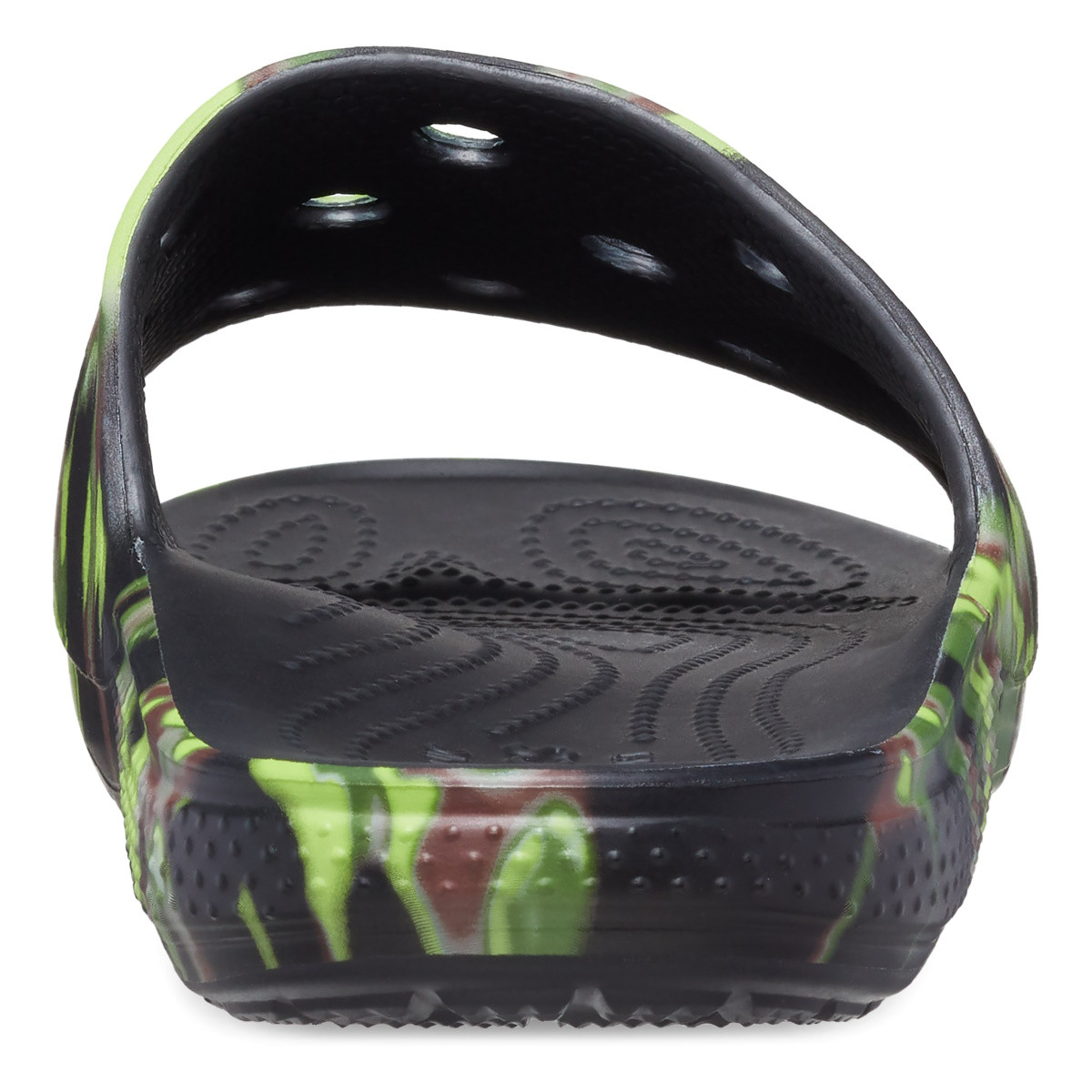 Papuci Crocs Classic Spray Camo Slide Negru - Black - 5 | YEO