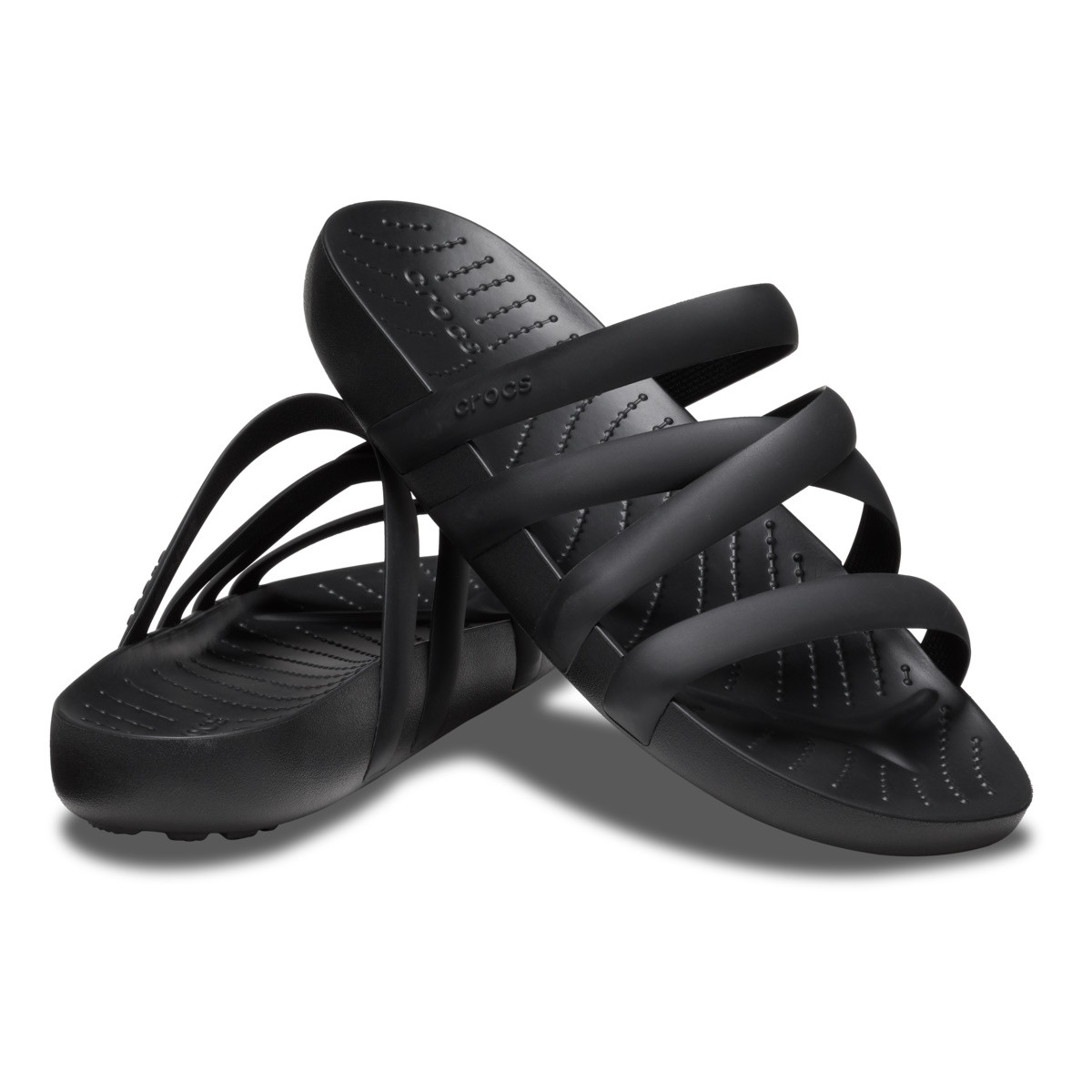 Sandale Crocs Splash Strappy Negru - Black - 3 | YEO