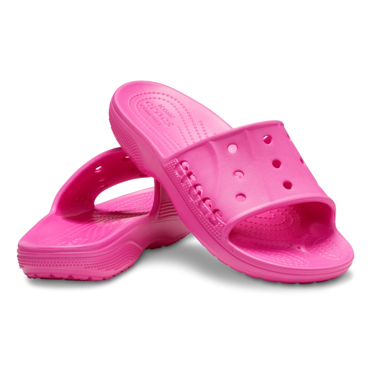 Papuci Crocs Baya II Slide Roz - Electric Pink - 3 | YEO