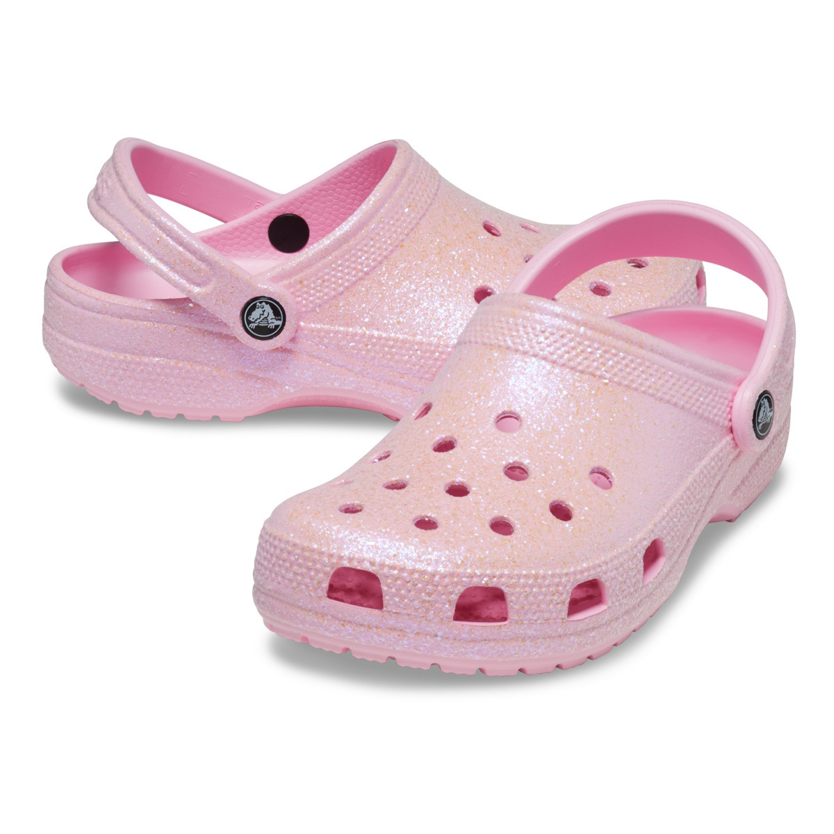 Saboți Crocs Classic Glitter Clog Roz - Flamingo - 3 | YEO