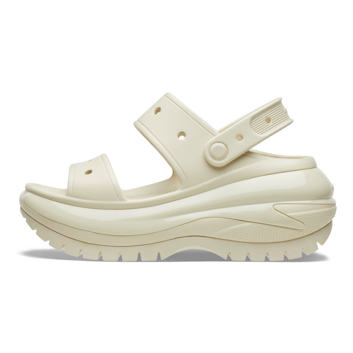 Sandale Crocs Classic Mega Crush Sandal Bej - Bone - 2 | YEO
