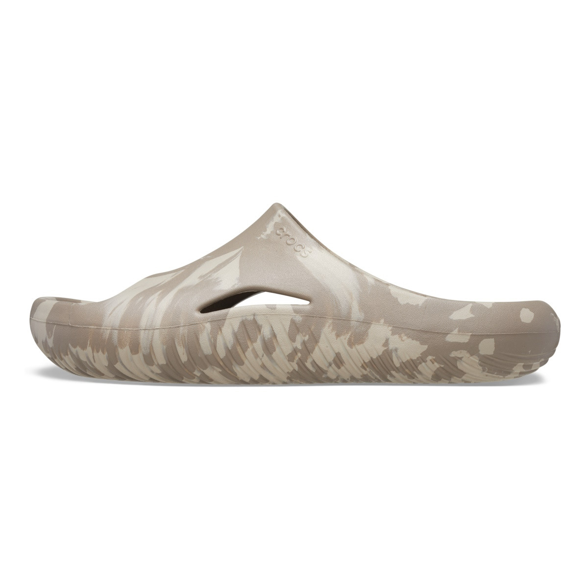 Papuci Crocs Mellow Marbled Slide Bej - Mushroom/Cobblestone - 2 | YEO