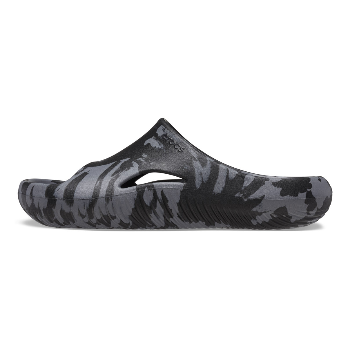 Papuci Crocs Mellow Marbled Slide Negru - Black/Charcoal - 1 | YEO