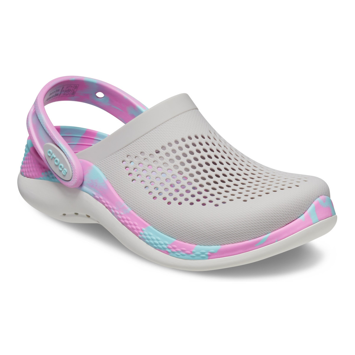 Saboți Crocs LiteRide 360 Marbled Clog Kids Multicolor - Pearl White/Multi - 1 | YEO