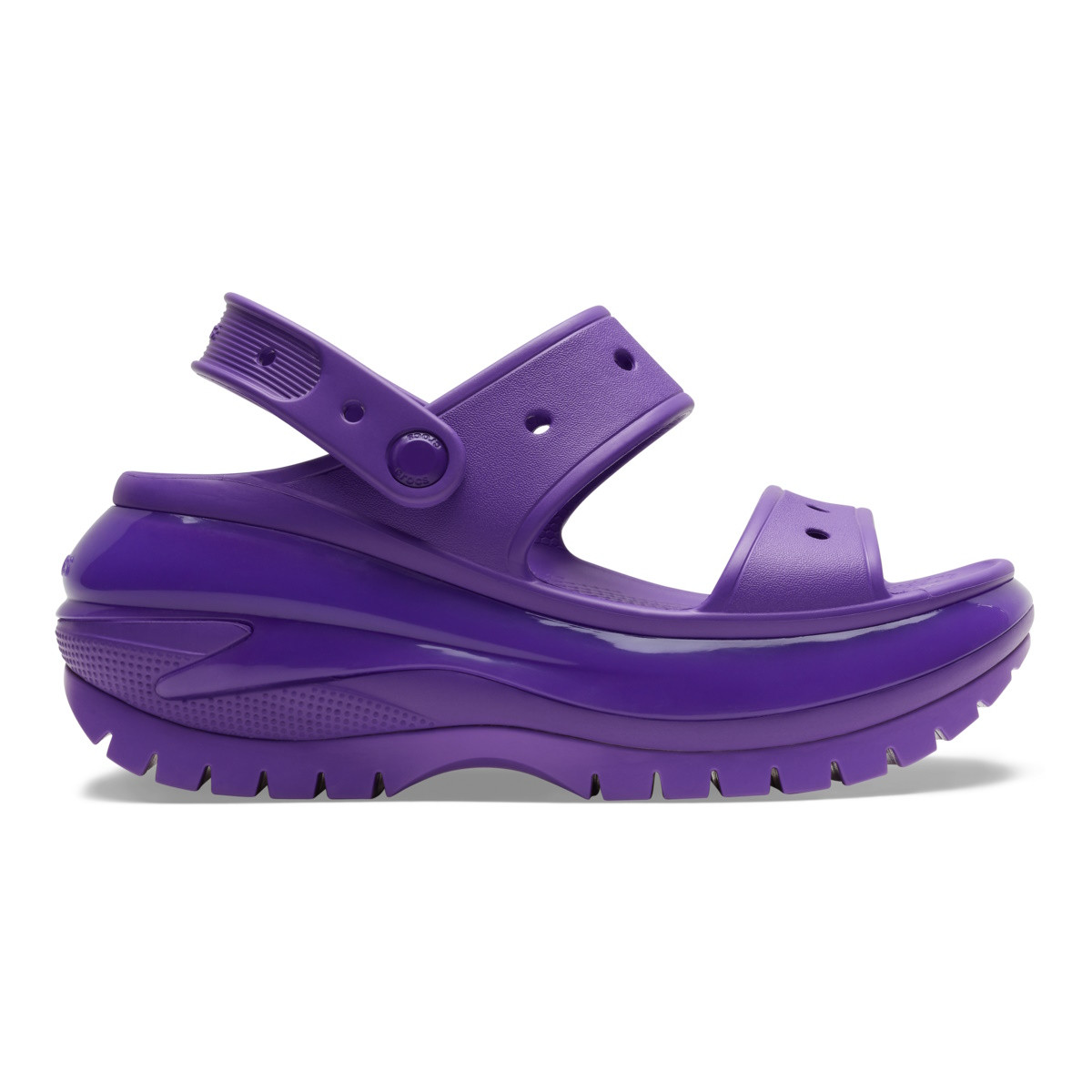 Sandale crocs classic mega crush sandal mov - neon purple