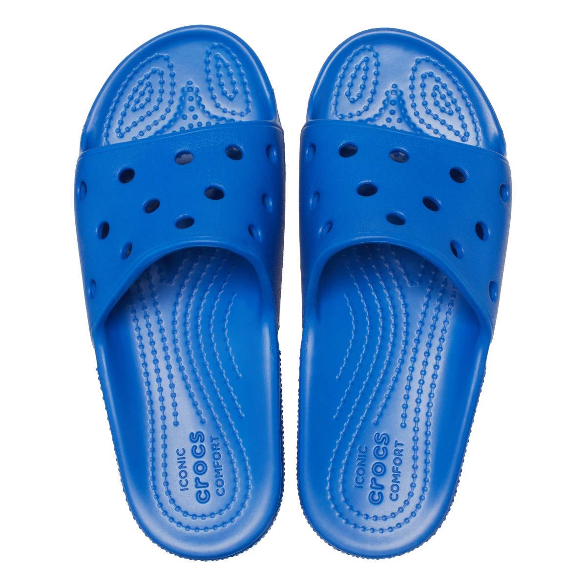 Papuci Kid\'s Classic Crocs Slide Albastru - Blue Bolt - 4 | YEO