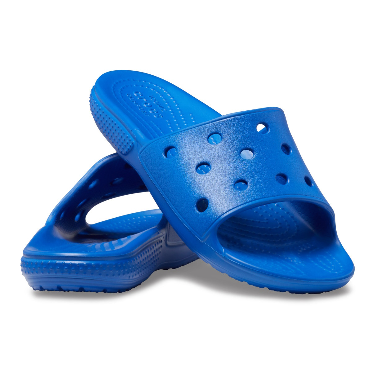 Papuci Kid\'s Classic Crocs Slide Albastru - Blue Bolt - 3 | YEO