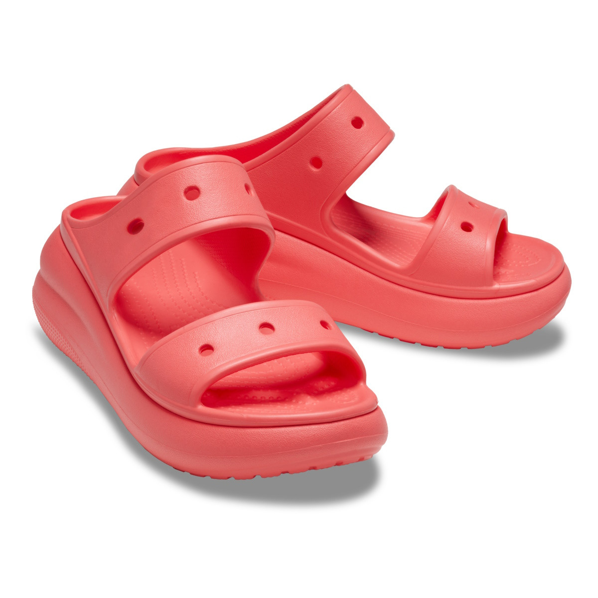 Sandale Crocs Classic Crush Sandal Roz - Neon Watermelon - 3 | YEO