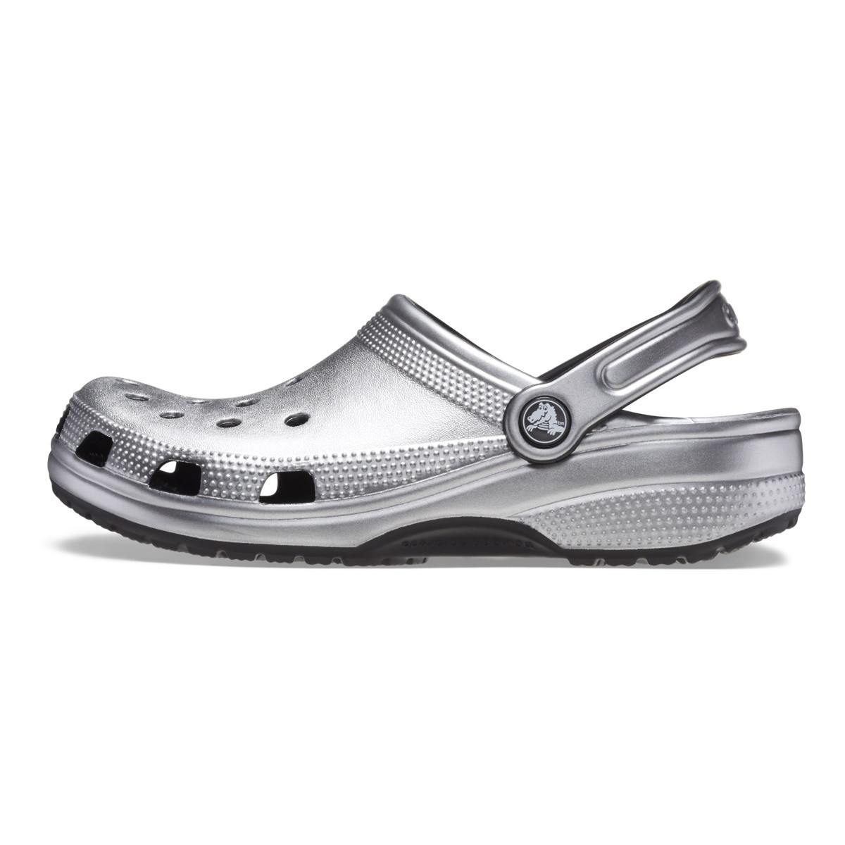 Saboti Crocs Classic Metallic Clog Gri - Metallic Silver - 2 | YEO