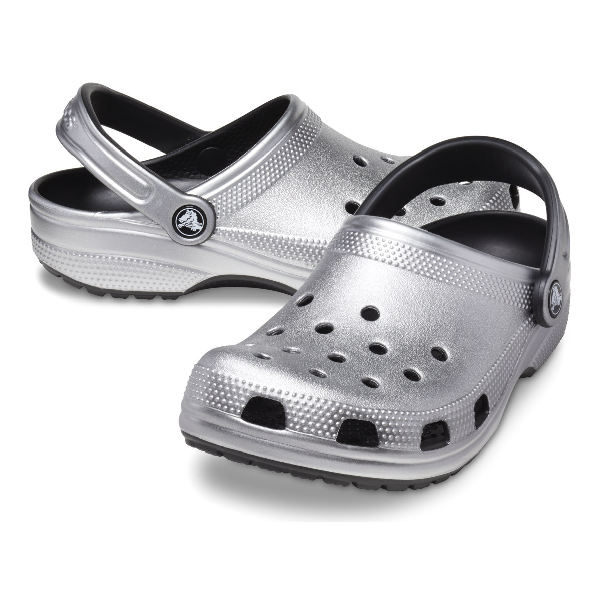Saboti Crocs Classic Metallic Clog Gri - Metallic Silver - 3 | YEO