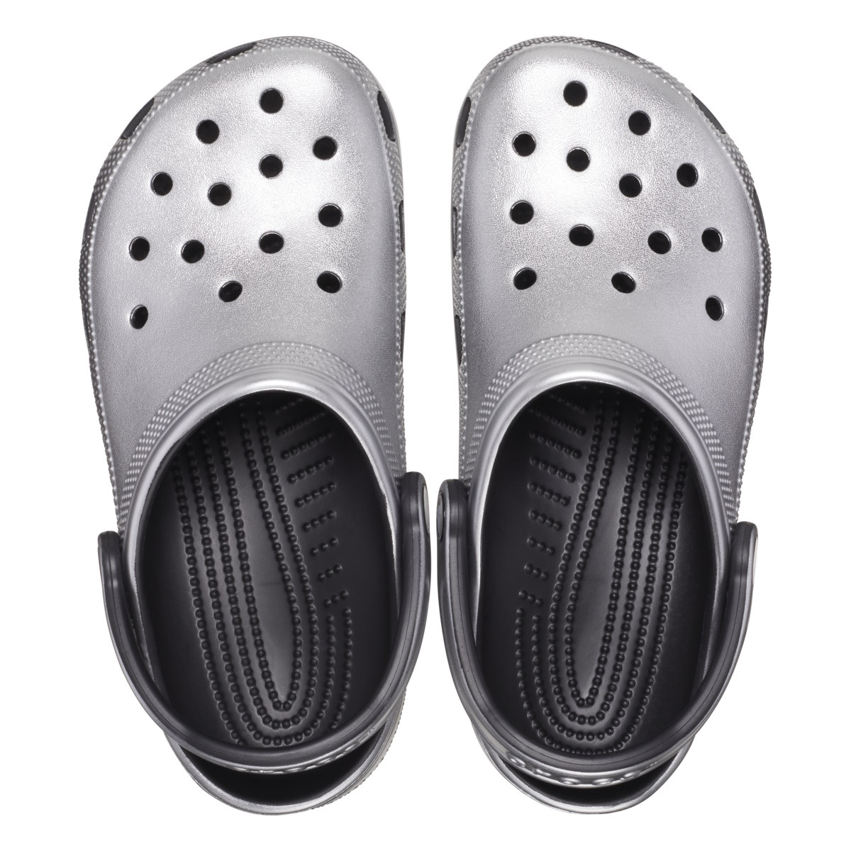 Saboti Crocs Classic Metallic Clog Gri - Metallic Silver - 4 | YEO