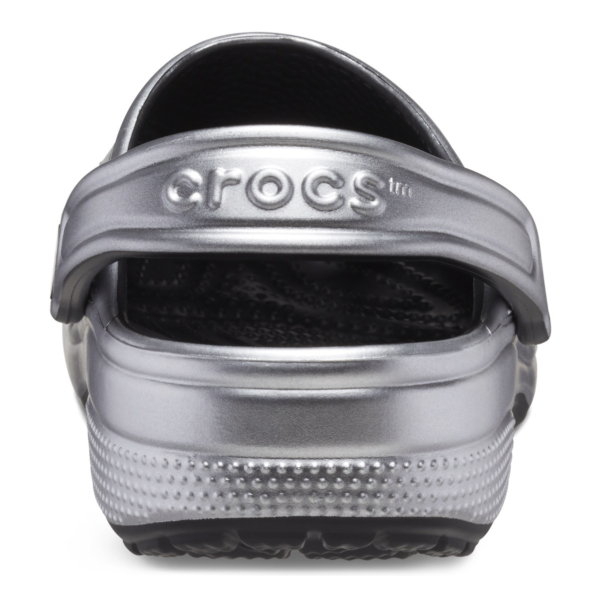 Saboti Crocs Classic Metallic Clog Gri - Metallic Silver - 5 | YEO