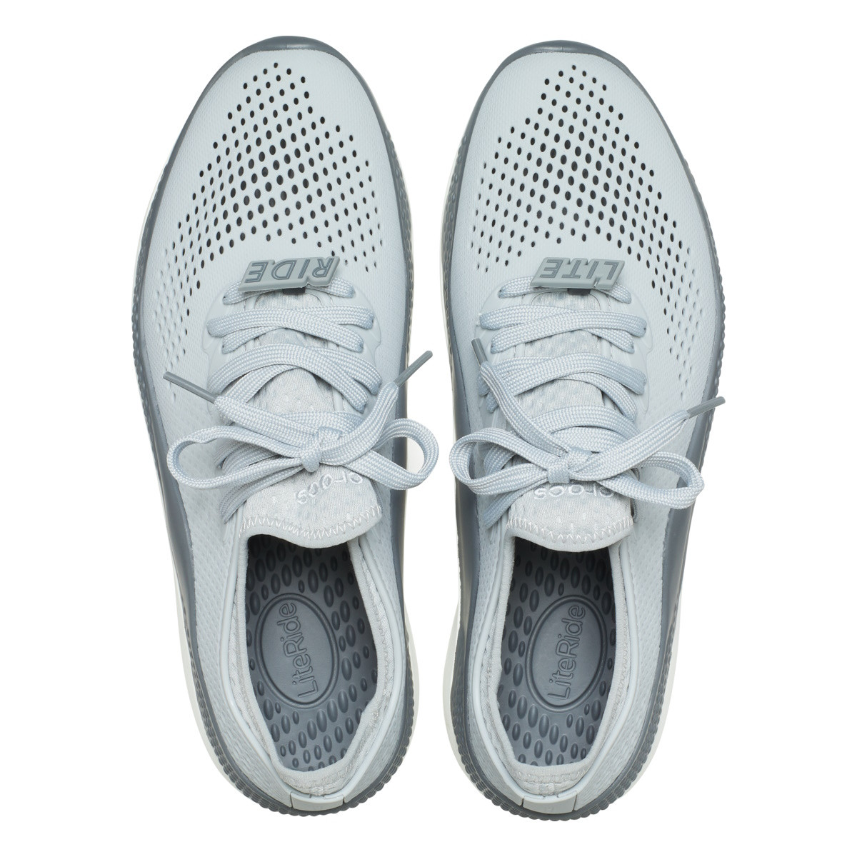 Pantofi Crocs LiteRide 360 Pacer W Gri - Light Grey/Slate Grey - 4 | YEO