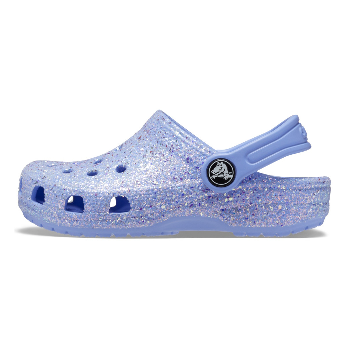 Saboti Crocs Toddler Classic Glitter Clog Mov - Moon Jelly - 2 | YEO
