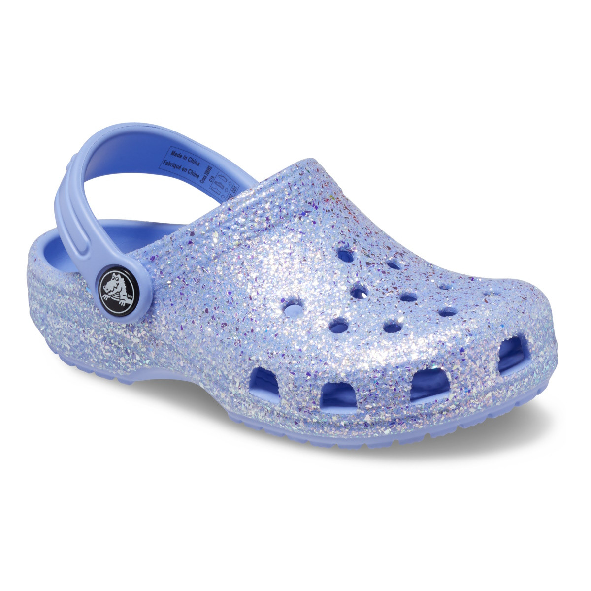Saboti Crocs Toddler Classic Glitter Clog Mov - Moon Jelly - 1 | YEO
