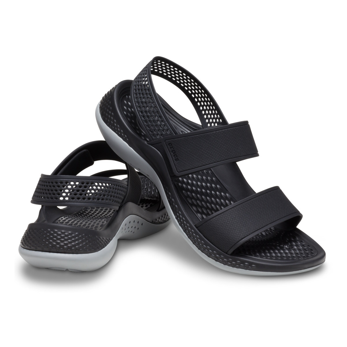 Sandale Crocs Women’s LiteRide 360 Sandal Negru - Black/Light Grey - 3 | YEO