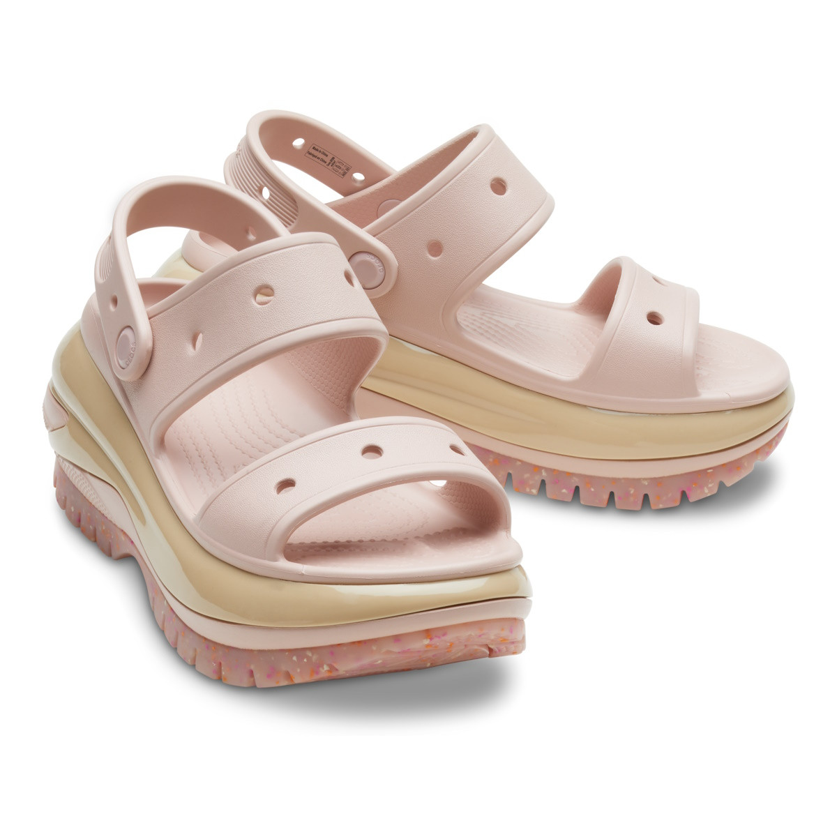 Sandale Crocs Classic Mega Crush Sandal Roz - Pink Clay - 3 | YEO