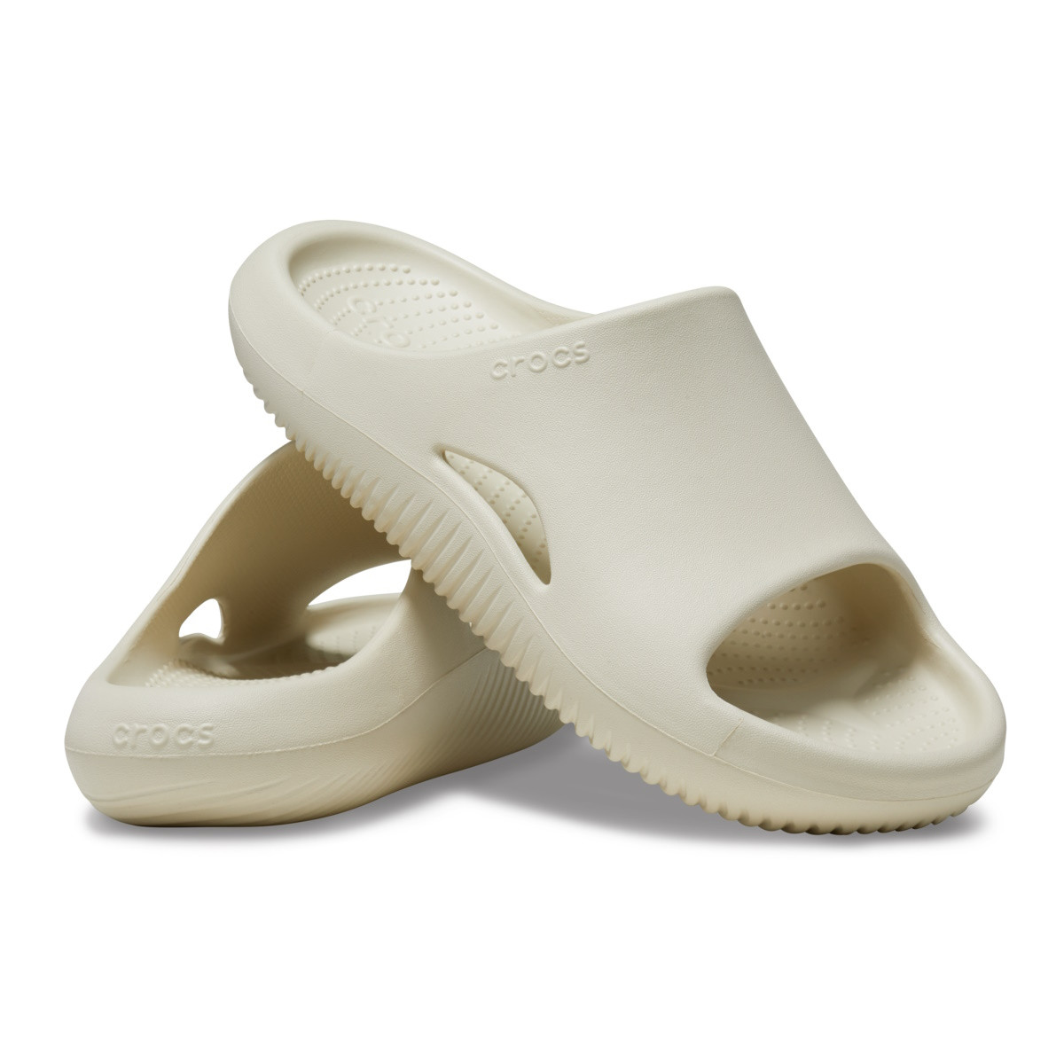 Papuci Crocs Mellow Slide Bej - Bone - 3 | YEO