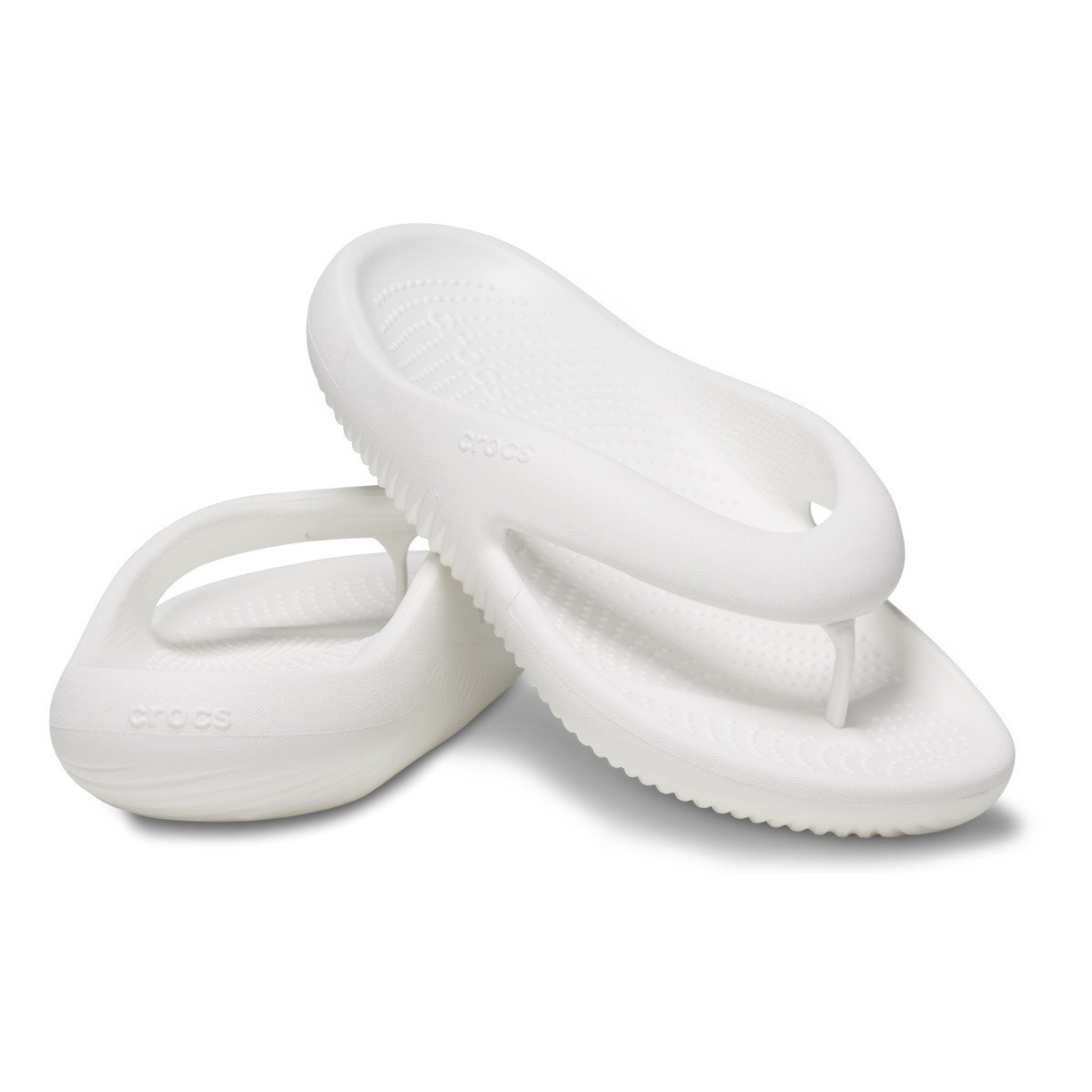 Șlapi Crocs Classic Mellow Flip Alb - White - 3 | YEO