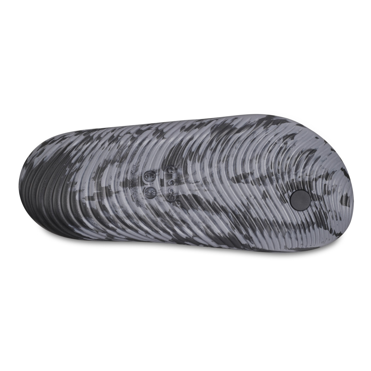 Șlapi Crocs Classic Mellow Marbled Flip Negru - Black/Charcoal