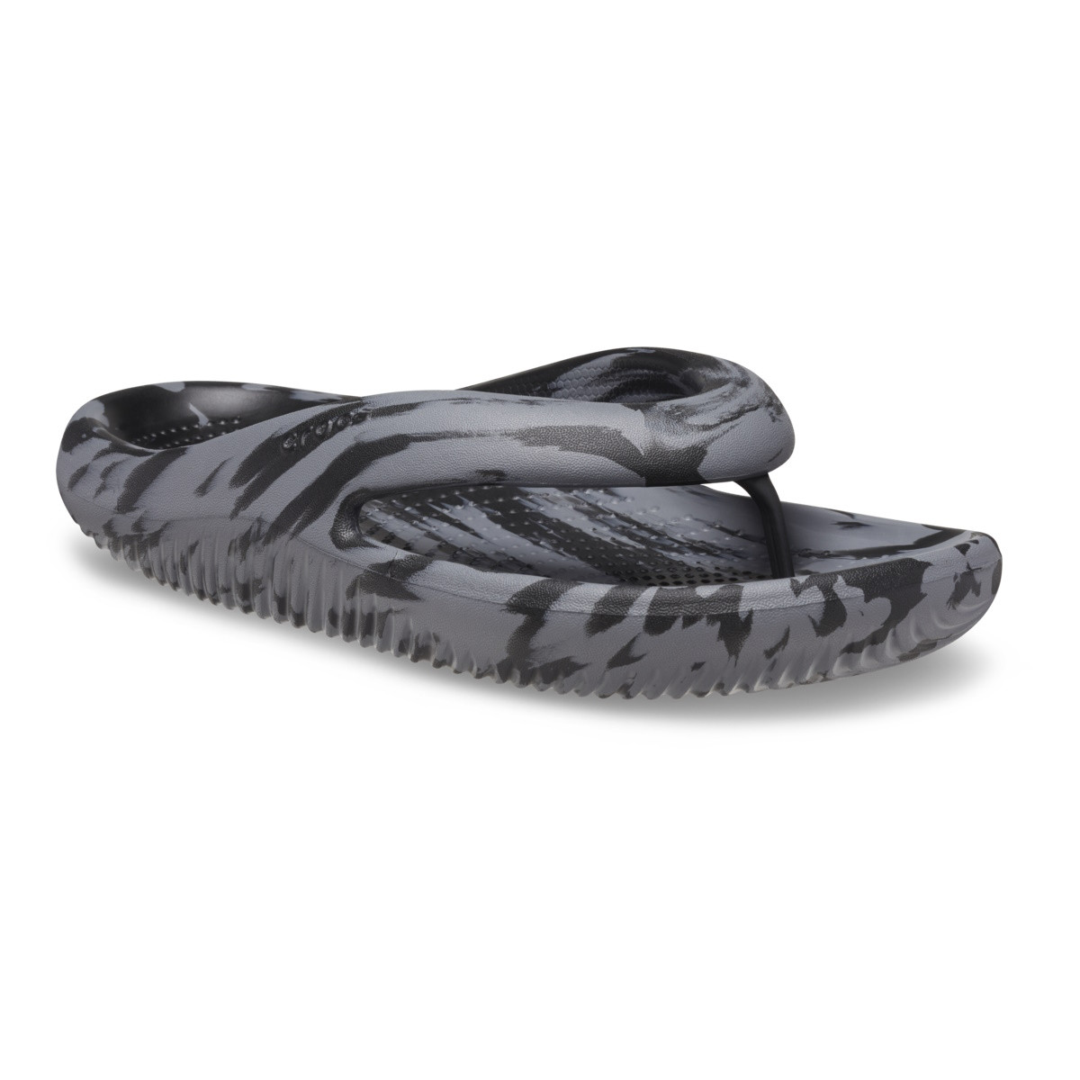Șlapi Crocs Classic Mellow Marbled Flip Negru - Black/Charcoal - 1 | YEO