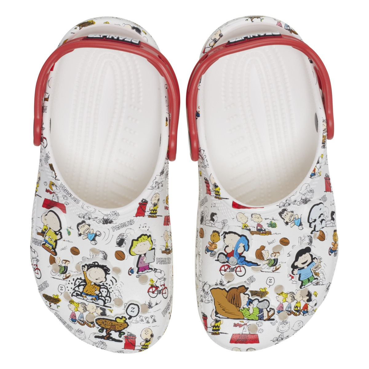 Saboti Crocs Peanuts Classic Clog Kids Alb - White/Multi - 4 | YEO